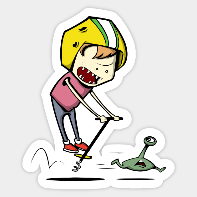 Commander Keen Sticker by Stijn Scrayen